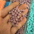 Purple 3D rose beads made of shell powder with horizontal holes for DIY jewelry making - Approx 6mm / Light Purple (30)