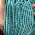 High-quality blue turquoise stone disc spacer beads for DIY jewelry making and crafts - 150 Pieces / 2x4mm / Turquoise