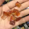 Natürliche Karneol-Achat-Rechteck-Cabochons für DIY-Schmuckherstellung in warmen Tönen - 10*14mm / Roter Achat