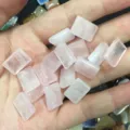 Cabochons rectangulaires en quartz rose naturel pour la fabrication de bijoux DIY - 10*14mm / Quartz rose