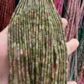 2x4mm tube natural unakite gemstone beads for DIY handmade jewelry accessories - 2*4mm (Approx. 38cm Strand) / Unakite