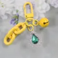 Πολύχρωμο DIY κρύσταλλο σταγόνα μπρελόκ κρεμαστό χαριτωμένη κίτρινη αλυσίδα τσάντα. - Στυλ 1