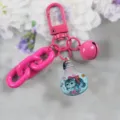 Pink alloy keychain candy color cute cat lightbulb pendant stylish metal bag charm accessory - Style 2