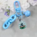 Blue alloy candy color keychain with lightbulb cat pendant cute bag accessory gift. - Style 6