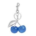 Blue glitter cherry keychain, cute metal bag charm and key ring for women and girls accessories. - Style 20 (Single)