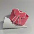 Roze siliconen kophoes met schattige strik, antislip bescherming voor de onderkant van de fles - Lichtroze
