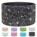 Rhinestone silicone cup boot sleeve for Stanley tumbler and sports water bottle accessories. - 7.50cm / Black Zirconia