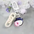 Portachiavi carino con ciondolo ciambella Totoro e campanello accessorio per borsa - Modello 4