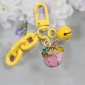 Cartoon Kokosnuss Getränk Schlüsselanhänger Emaille Bonbonfarbe süße Taschenanhänger - Stil 1