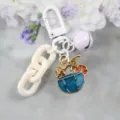 Niedlicher Cartoon Kokosnuss Cocktail Emaille Legierung Schlüsselanhänger Tasche Anhänger - Stil 3