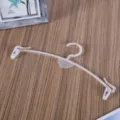 Transparante kunststof ondergoedhanger met clips, bh en lingeriekleiderhanger voor winkels. - Stijl 1 / Melkwit