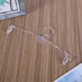 Gruccia trasparente in plastica per reggiseno con pinzette per esposizione negozio - 1# / Trasparente