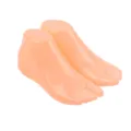Plastic foot mannequin pair for shoe display, sock mold, sandal and slipper stand holder - Size 36 / Nude