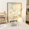 Acryl boom sieraden organizer standaard met opbergbasis, klare oorbellen armband houder - Draaibare Doos + 2# Vogel Boom / Transparant