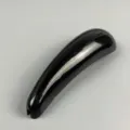 Zwarte gebogen kledinghanger schoudervullingen anti-bult verbredende accessoires voor hangers. - Eén paar / Zwart