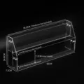 Transparante acryl 2-laags displaystandaard voor badges en anime verzamelobjecten. - 2 Niveaus