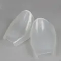 Transparent plastic shoe crease protectors, shoe trees, anti-wrinkle shoe stretchers pair - M Medium