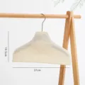 Stoff Kleiderbuegel Schutzbeutel, beiger rutschfester gepolsterter Bezug fuer Garderobe. - Cremeweiß Kleiderbügelbezug (Mittel) / 40CM