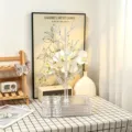 Organizador de árbol de joyas de acrílico transparente con cajón para pendientes, collares, anillos. - Transparente