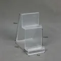 Transparant acryl display rek voor portemonnees telefoons maskers en badges toonbank - 1# 2-laags (7 cm)