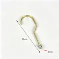 Mannequin hook clothes display prop accessory metal gold 15cm size spare parts - 15cm Gold Flat Hook