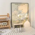 Support Arbre à Bijoux en Acrylique Transparent avec Boîte de Rangement Organisateur de Bureau - Boîte Rotative + Arbre à Oiseaux N°3 / Transparent