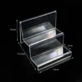 Espositore trasparente in acrilico a 3 livelli per portafogli, telefoni e cosmetici. - Stile 4 - 2 Livelli (14 cm)