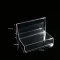 Espositore in acrilico trasparente a scala ripiano per portafoglio e telefono 17cm - Stile 5 - 1 Livello (17 cm)