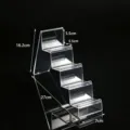 Espositore trasparente in acrilico a 5 livelli per portafogli e vetrina da bancone. - Stile 3 - 4 Livelli (7 cm)