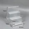 Espositore trasparente a 4 livelli in acrilico per portafogli telefoni e cosmetici da banco. - Stile 2 - 3 Livelli (10,5 cm)