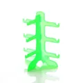 Green translucent plastic sunglasses display rack, multi-tier glasses holder for store. - Light Green