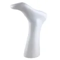 Witte plastic heren voet etalagepop display accessoire voor korte sokken model retail - Wit