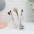 Transparant acryl make-up penseelhouder desktop cosmetische organisator multi-compartiment - SF-2135