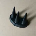 Zwarte kunststof ringenstandaard met 3 kegels voor juwelierswinkels en ringen. - Drie Vingers / Kunststof ringdisplay met 3 vingers - zwart