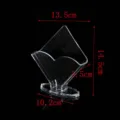 Servilletero de acrilico transparente dispensador de panuelos de mesa para restaurante hotel - Cuadrado pequeño