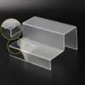 Acrylic 2-tier display riser clear showcase shelf for wallet cosmetics action figure storage. - 2-Tier Regular 1