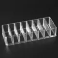 Klare Acryl 8-Fächer Aufbewahrungsbox für Kabel, Kleinteile und Schreibtischorganisation. - Kleine Puderdose mit 8 Fächern