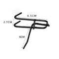 Zwarte metalen dubbele haak voor rasterwand supermarkt display, duurzaam accessoire. - 5cm / Zwart