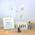 Clear acrylic rotating jewelry display stand for earrings, keychains, and small accessories. - 5# Ellipse / Triple Layer / Clear