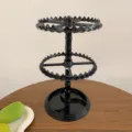 Meerdere lagen roterende oorbellen opbergrek display standaard voor sieraden en armbanden. - 2-Laags / Zwart