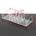 Transparante acryl make-up organizer bureau lipstick opbergdoos multifunctionele display - 1067