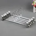 Ensemble de pinces cintres en metal, cintre antiderapant pour rangement de garde-robe. - Blanc