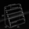 5-laags acryl display standaard voor anime merchandise, transparante trap organizer 36cm - 5 Niveaus