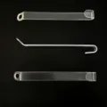 Clear plastic clothes hanger connecting hooks, space-saving wardrobe organizer storage tool. - 18cm Connecting Buckle
