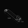 Transparent plastic hanger connecting hook, wardrobe organizer hook size 9.5cm, 1pc. - 9.5cm Connecting Buckle