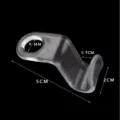 Clear plastic clothes hanger connecting hook space-saving closet organizer tool 1pc - Short Connecting Buckle