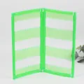 Green plastic foldable earring display stand screen style jewelry organizer holder studs - Green