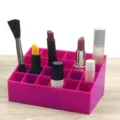 Roze 24-grids lippenstift houder desktop make-up organizer cosmetische opbergrek SKU. - Paars