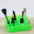 Organizer per trucco in acrilico a 24 scomparti per rossetto e pennelli cosmetici. - Verde