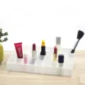 Transparante 36 rooster acryl lippenstift organizer make-up opbergdoos display - Wit